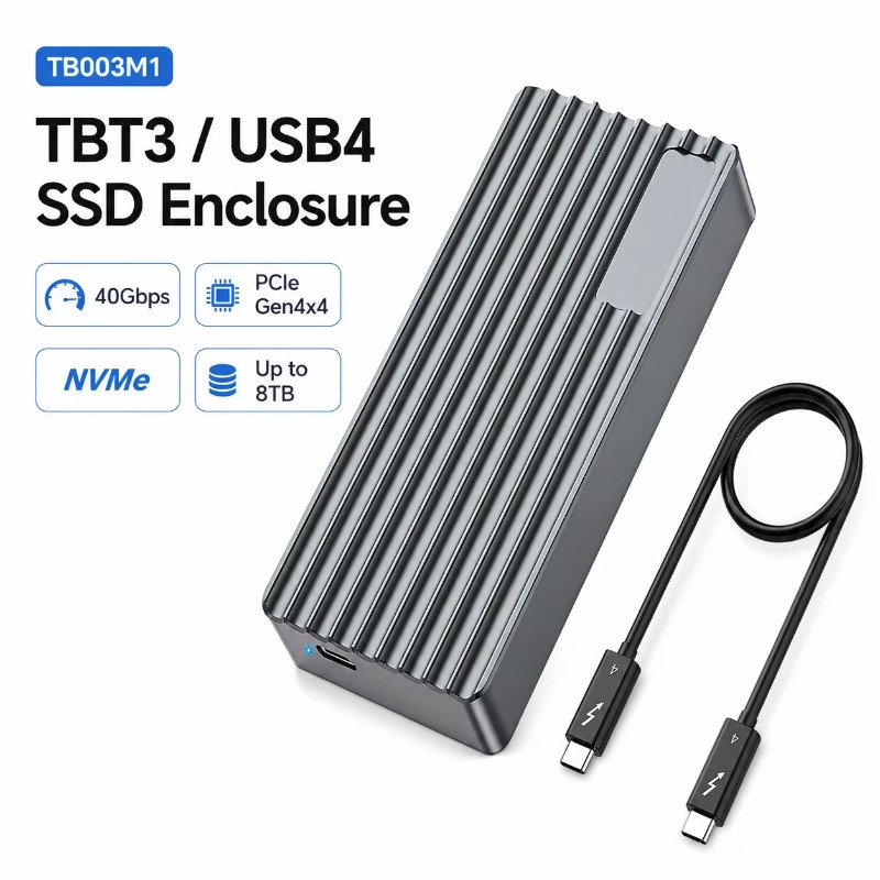 Nvme Ssd - TBT3/USB4 M.2 NVMe SSD Behuizing 40Gbps