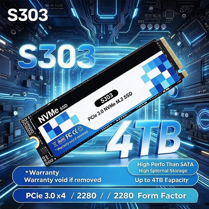 Ssd 500Gb - 2026 Nieuwe Originele S303 M.2 SSD