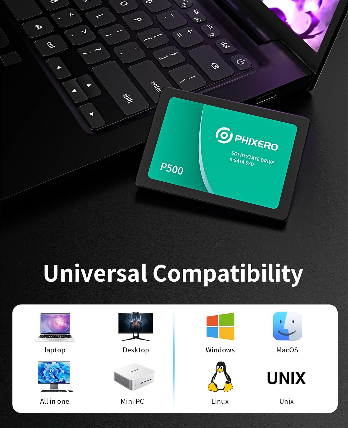 PHIXERO SSD SATAIII 128G/256G/ - Ssd 500Gb recensie en prijs